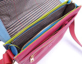 Prism Multi Coloured Cross Body Leather Satchel BC66