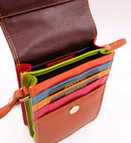 Second Nature Leather Cross Body Bag - CB6 Multi