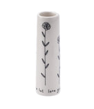 ‘Let Love Grow’ Ceramic Mini Bud Vase