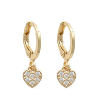Ear Sense Golf Crystal Heart Drop Eurowire F485
