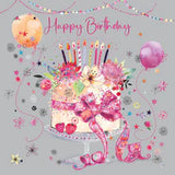 Pink Cake Carnival Birthday Card