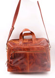 Vintage Leather Overnight Bag