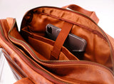 Vintage Leather Overnight Bag