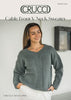 Crucci Cable Front V Neck Sweater #2305