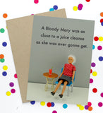 Bold & Bright Cheeky Blank Card