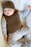 Baby Cakes Noa Vest & Hat Bc143 8ply 0-18 months Knitting Pattern