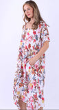 Anne + Kate Italian Tanaro Floral Linen Dress