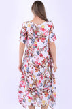 Anne + Kate Italian Tanaro Floral Linen Dress