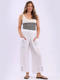 Anne + Kate Italian Wide Leg Linen Pant