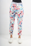 Anne + Kate Italian Limited Edition Multicolour Floral Pants 14-18