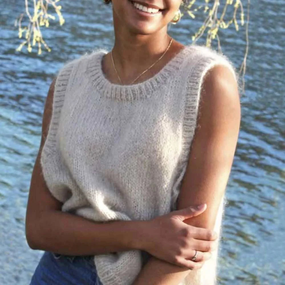 Touch Yarns 12ply Nevis Vest #132 Womans Mohair Knitting Pattern ...