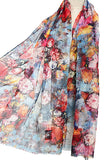 Summer Floral Scarf