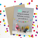Bold & Bright Jeffrey & Janice Cheeky Blank Card