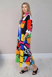 Anne + Kate Italian Abstract Print Shirt Dress