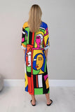 Anne + Kate Italian Abstract Print Shirt Dress