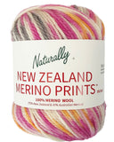 Naturally New Zealand Merino Prints 8ply/DK