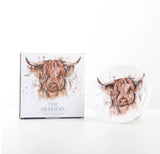 Meg Hawkins The Hebrides China Trinket Dish Highland Cow