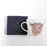 Meg Hawkins The Hebrides Bone China Mug Highland Cow