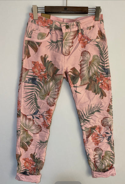Onado Reversible Denim Jeans Pink Tropical