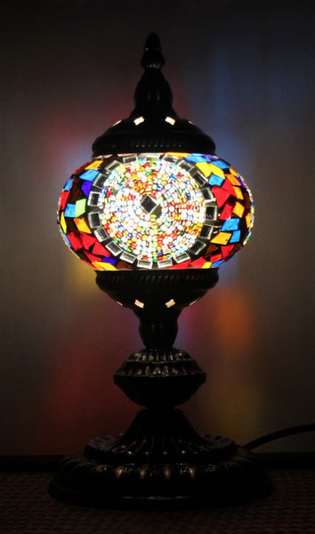 Turkish Mosaic Table Lamp 33cm - Earth Ball