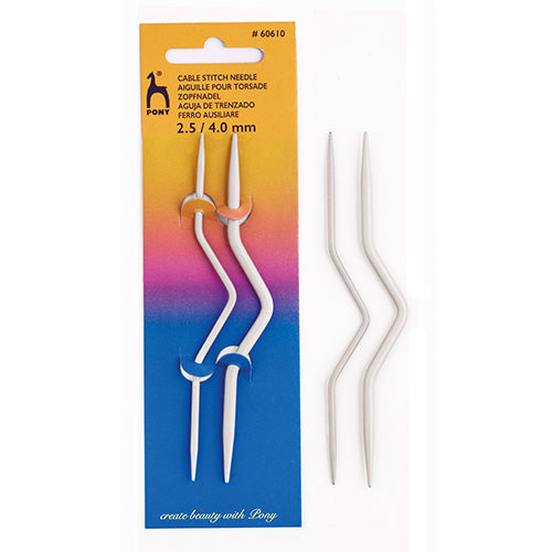 Pony Knit Cable Stitch Needle Bent