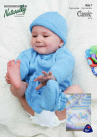 Naturally Classic Sweater, Hat & Bootees 4ply K567 Premature - 18 months