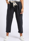 Anne + Kate Italian Plain Linen Trouser 10-14