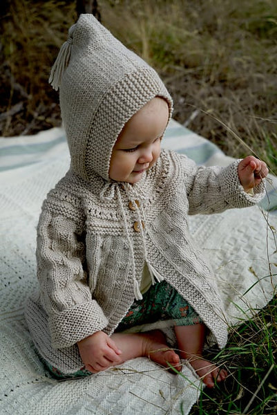 Baby Cakes 75 Angel Jacket Knitting Pattern 0-24 months 8ply/DK