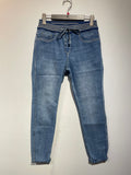 Onado Reversible Denim Jeans Elastic Waist Paige Blue
