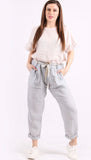 Anne + Kate Italian Plain Linen Trouser 10-14
