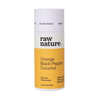Raw Nature Deodorant Stick Orange Black Pepper Coconut