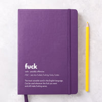 Fuck Definition Notebook - Purple