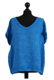 Anne + Kate Italian V-Neck Vintage Wash Relaxed Fit Linen Top