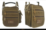 Canvas satchel double zip small 3524