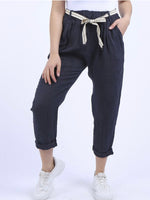 Anne + Kate Italian Plain Linen Trouser 10-14