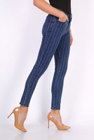 Zac & Zoe Denim Jeans Blue Pin Stripe