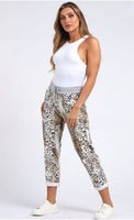 Anne + Kate Italian Leopard Print Pant Tan 16-20