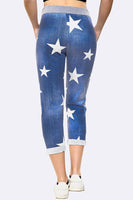 Anne + Kate Italian Star Dark Denim Print Trouser 10-12