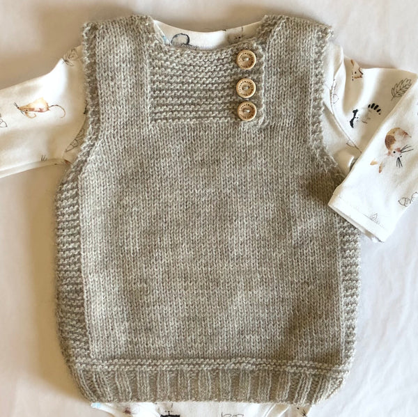 Touch Yarns August Vest Knitting Pattern 121 Size 3 months - 10 years 8ply/DK