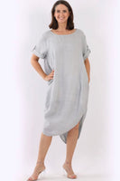 Anne + Kate Italian Plain Linen Lagenlook Dress