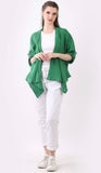 Anne + Kate Italian Waterfall Style Plain Linen Jacket
