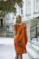 Anne + Kate Italian Jungle Print Linen Lagenlook Dress 10-16