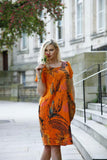 Anne + Kate Italian Jungle Print Linen Lagenlook Dress 10-16