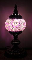 Turkish Mosaic Table Lamp 33cm Pink