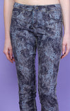 Onado Reversible Denim Jeans Leopard Print