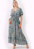 Anne + Kate Italian Garden Print Maxi Dress