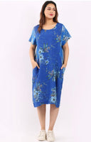 Anne + Kate Italian Bologna Linen Floral Dress