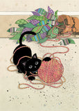 Bug Art Black Kitties Cards