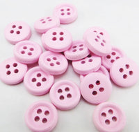 15mm Wooden Buttons Pink