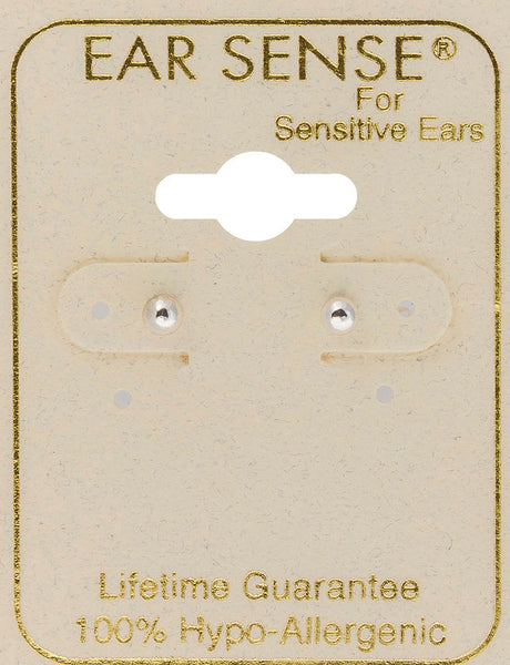 Ear Sense Earring WBA-23 3mm Silver Ball Stud Earrings